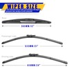 3 wipers Replacement for 2012-2017 Buick Enclave, Windshield Wiper Blades