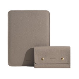 Yesmornsis PU Leather Padded Laptop Sleeve 14 Inch Compatible with 2024 MacBook Pro 14, Surface Laptop 13.5, Age MacBook Pro 13 Retina with Charger Bag, Colour Camel