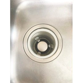 Antibacterial Deodorizing One Diameter 3.5 x 2.5 inches (89.5 x 64 mm), Drain Trap, Metal, Slim, Suppression, KEEP FINE Stainless Steel
