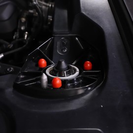 Car Engine Strut Tower Screw Cover Caps for Corvette C8 Stingray Z06 2020-2024, Car Decoration Accessories (Red)