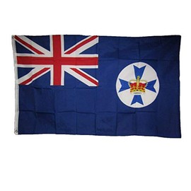 JumpingLight 3x5 Queensland UK United Kingdom Flag 3x5 House Banner Brass Grommets - Quality Flags