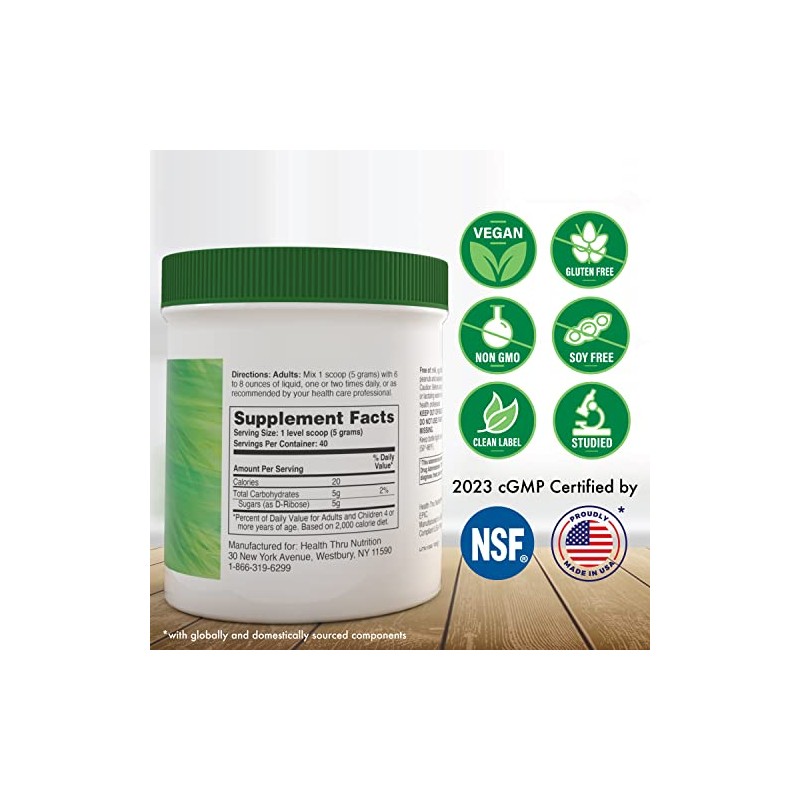 D-Ribose Pure (NON-GMO) Powder 200g Jar