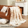 Soft Faux Rabbit Fur Throw Blanket Luxury Super Comfy Double