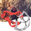 Red Gray Polyester Full Body Rock Climbing Harness Outdoor Protection
