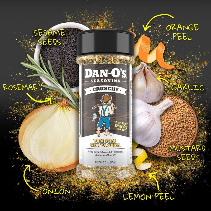 Dan-O's 3 Bottle Seasoning Set, Small Bottles, 3 Pack, Includes