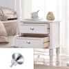 20Pcs Kitchen Door Knobs Cupboard Knobs Silver Cupboard Handles Chrome