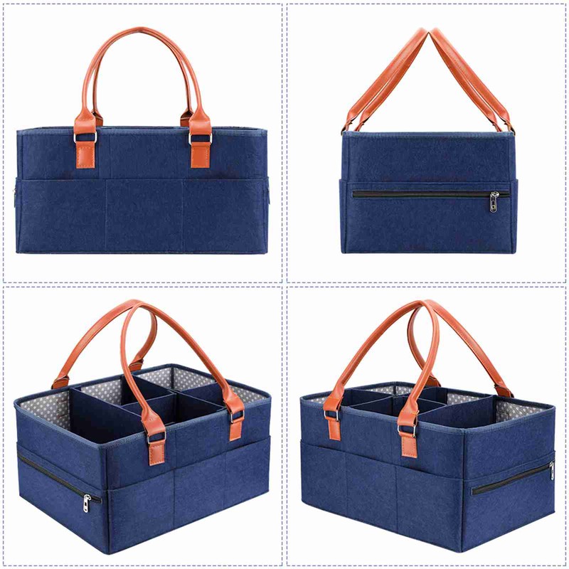 Baby Diaper Caddy Organizer, Large Portable Nappy Storage Basket Personality