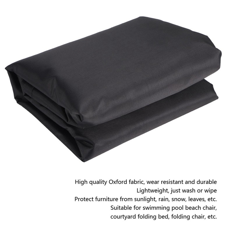 Black Portable Folding Bed Cover Furniture Dust Proof Protective Cover
