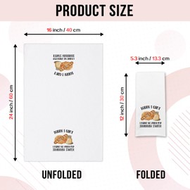 GOSJINNK Funny Baking Kitchen Towels Sorry I Can't I Have to Feed My Sourdough Starter Soft Dish Towels Baking Sour Dough Towels for Kitchen Decor Funny Birthday Gifts for Women Men Chef Bake Lover
