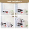 LALOBLUE Acrylic Desk Organizer with Drawer and Vertical File Holder,