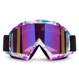4-FQ Motorcycle Goggles ATV Goggles Motocross Goggles Windproof Dirt Bike Glasses Dustproof Off Road Glasses Scratch-Resistant PU Helmet MX Goggles Ski Goggles Protective Goggles Racing Glasses