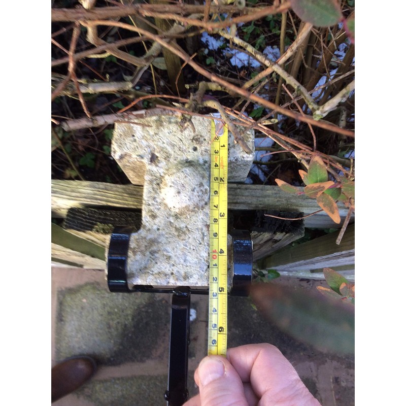 Concrete Fence Post Bracket Cream - Fits 4" wide Posts