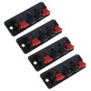 MEETOOT 4PCS 4-Pin Speaker Terminal Blocks 4-Position Amplifier Spring-Loaded Connection