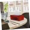 Ipetboom Wooden Tissue Box Holder Elegant Rectangular Tissue Dispenser Cover