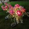 2pcs Solar-Powered Peony Flower Light, IP65 Waterproof, 14 Fancy Lights
