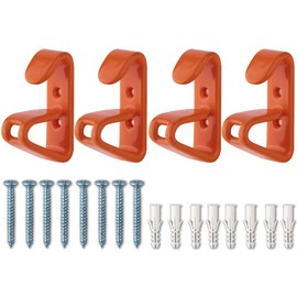 TUBYIC Wheel Display Hooks, Car Rim Wheel Display Hooks Solid Steel with Soft Plastic Coated Wheel Rim Hooks for Hanging Rims on The Wall