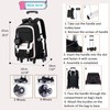 Rolling Backpack for Boys Girls Kids Backpack with Wheels Elementary