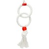Rosewood Parrot Toy Twin Parrot Rings, Large,White