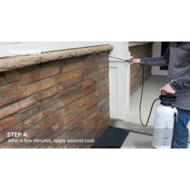MasonryDefender All Purpose Concrete, Brick & Stone Sealer, Clear Penetrating Water Repellent...