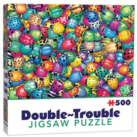 Cheatwell Games 500 Piece Double-Trouble Jigsaw Puzzle Beetlemania