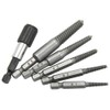 6-Piece Reverse Tap Screw Extractor Set for Removing Broken Bolts