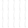 YYANGZ 15PCS Silver Plated Smooth Bookmark, Hook Bookmark, Jewelry Making