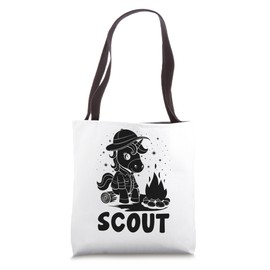 Unicorn Scout Camping Scouting Scouts Camper Tote Bag