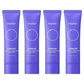 Be Plain B.Plain Sunmuse Tone-Up & Correcting Sun Cream SPF50+ PA++++, 50ml, 4 pieces / 비플레인 선뮤즈 톤업 앤 코렉팅 선크림 SPF50+ PA++++, 50ml, 4개