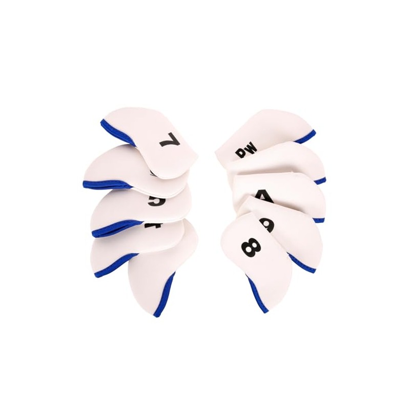 Golf Club Iron Head Covers 10 Piece Set Headcover Protector