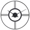 Infinity Instruments Large Metal Wall Clock 24 inch Astro Contemporary