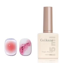 Coikaze Blooming Gel Gel Nails Clear Blooming Gel Smudge Nuance Nails Nail Art Large Capacity 0.5 fl oz (15 ml) Gel Nails Single Item UV/LED Compatible Blooming Gel