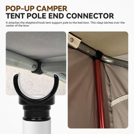 BROQIXIN 2 Pcs Pop Up Camper Bed Support Clasp,Tent Support Clasp Pop-up Camper Fits Coleman Fleetwood 4757-4301