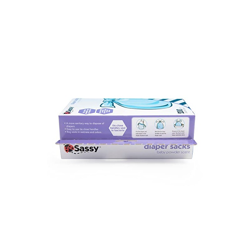 Sassy Sassy Disposable Diaper Sacks 1200Count, Blue, One Size