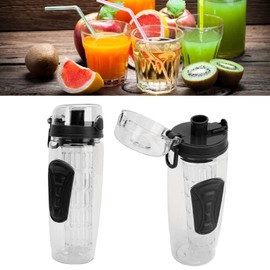 Fruit Infuser Water Bottle, ABS Leakproof Large Capacity Fruit Infusion Sports Bottle Shatterproof for Camping (11)