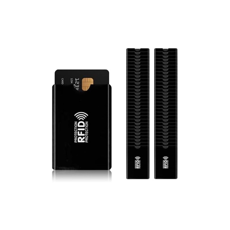 FBXGT 60 PCS Protector RFID para Tarjetas, Protector de Tarjetas