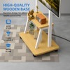 Rolling TV Stand for 32-80 Inch TVs, Mobile TV Cart