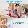 Lock Socket Adjustable Outlet Cover Lock - White | Anti-Theft,