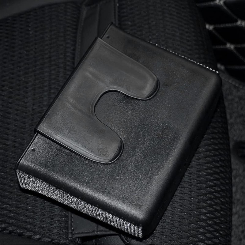 TOTMOX Car Trash Can,Bling Car Garbage Can Container Hanging Wastebasket