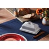 Le Creuset Stoneware European Butter Dish, White