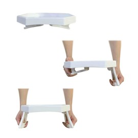 NHD Pekokavo Sofa Armrest Clip Tray Table, Couch Drink Snack Remote Control Holder (White)