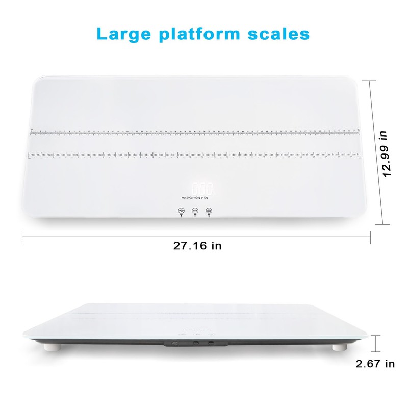 UNIWEIGH Digital Pet Scale 220lbs x10g Accuracy,Dog/Cat Animal Scales with