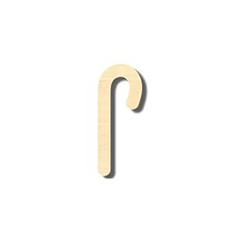 Unfinished Wood Candy Cane Shape Christmas Craft up to 46" DIY 4" / 1/2"