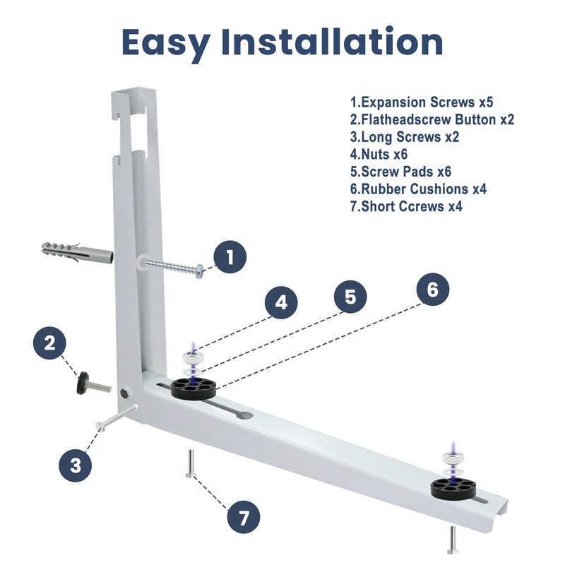 SEQUEDA Mini Split Wall Mounting Bracket for 9000-36000 BTU Universal