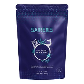 COLÁGENO SAIRENS | Péptidos de Colágeno Marino | Colágeno hidrolizado tipo I y III | SIN SABOR | 300g