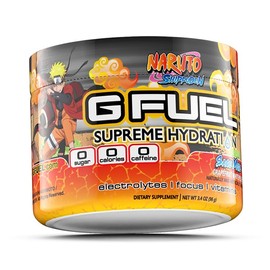 G Fuel Sonic's Peach Rings Electrolytes Powder, Water Mix for Hydration, Energy and Focus, Sugar Free, Zero Caffeine Supplement with Essential Minerals, Peach Rings Flavor, 3.4 oz (30 Servings)