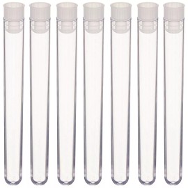 Karter Scientific 16x100mm Test Tubes and Caps, Polystyrene, Round BTM, 14ml KarterSci 25 Pack