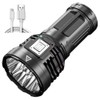 Linterna LED recargable, 4000 lúmenes, súper brillante, impermeable, mini linterna