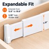 2-Pack Adjustable Drawer Dividers - 11.6–19.6 in Expandable Organizers for