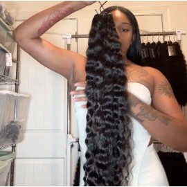 US Shipping Raw Hair Bundles for Women ,Wholesale Burmese Curly Hair Vendor Unprocessed Vietnamese Cambodian Hair Wavy Curlycolor: Burmese Curly 1 piece, Stretched Length: 24"