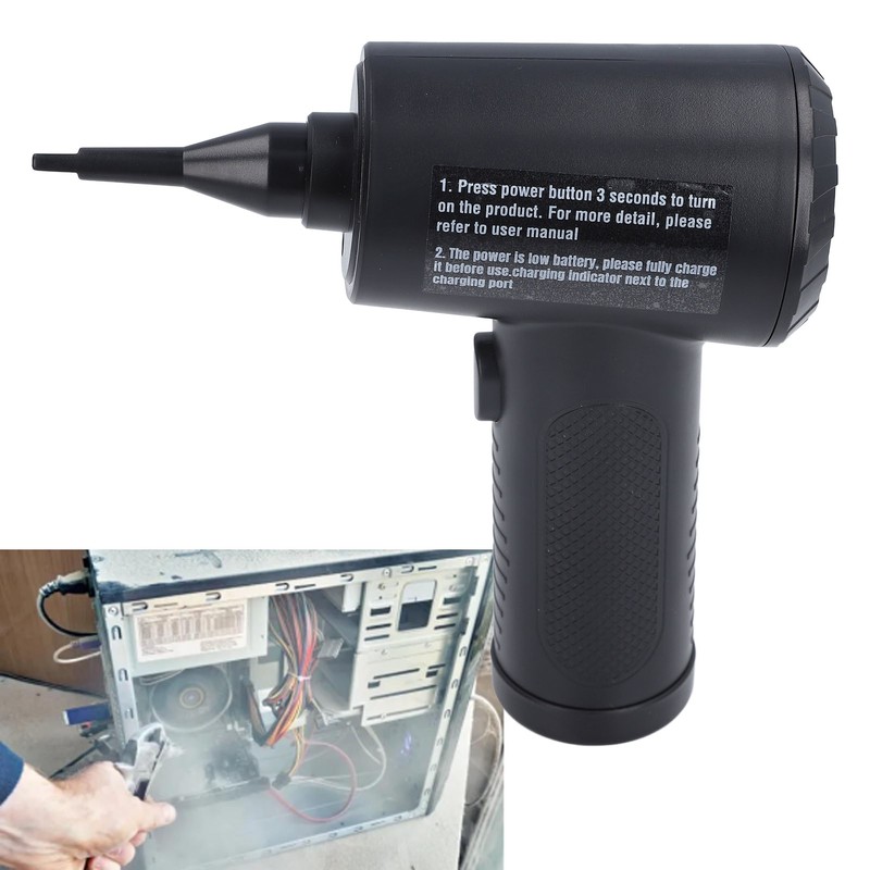 Cordless Compressed Air Duster 51000RPM Rechargeable PC Deep Cleaning Handheld